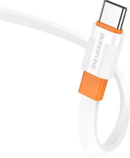 Borofone USB 2.0 Cable USB-C male - USB-A Πορτοκαλί 1m