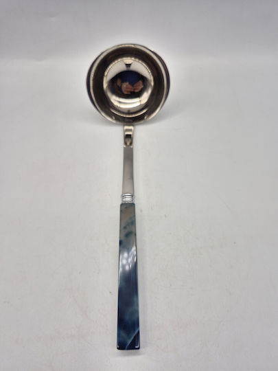 Cooking Spoon Blue Agate Handle Stainless Steel