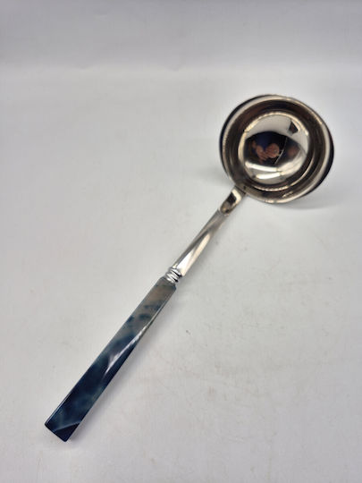 Cooking Spoon Blue Agate Handle Stainless Steel