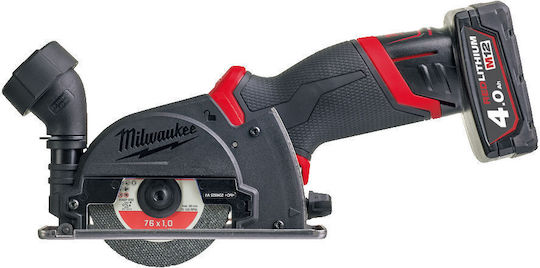 Milwaukee M12 FCOT-422X Winkelschleifer Mini 76mm Batterie 2x4Ah