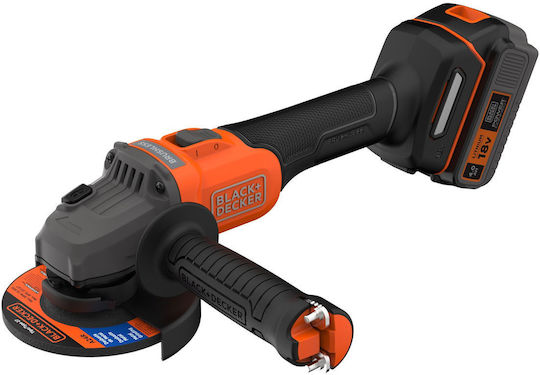 Black & Decker BCG6L8F1S Grinder 115mm Battery Brushless 1x4Ah