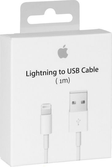 Leewello Lw-342 Regular USB-A la Cablu Lightning 45W Alb 1m