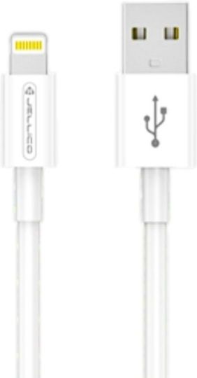Jellico USB-A to Lightning Cable Λευκό 1m (34.912.1087)