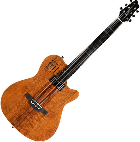 Godin Semi-acustic Chitară Ultra Extreme Koa Chitare acustice cu decupaj Natural