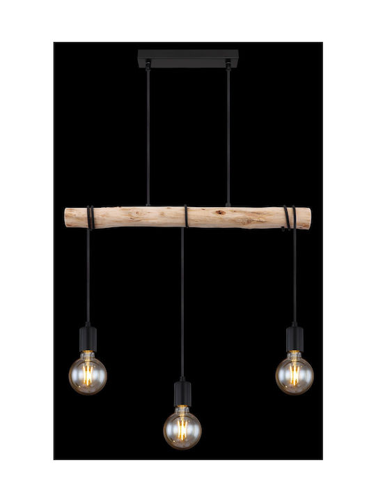 Globo Lighting Gregor Hängelampe Beige Schiene mit Fassung E27 60x5x120cm.