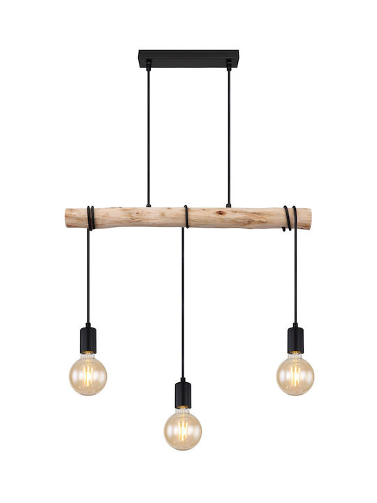 Globo Lighting Gregor Hängelampe Beige Schiene mit Fassung E27 60x5x120cm.