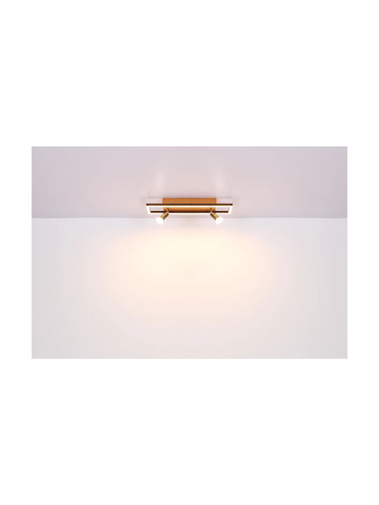 Globo Lighting Ida Ceiling Mount Light 51.2cm Black with Integrated LED