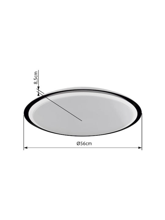 Globo Lighting Xaver Таванно осветление 56бр Бяла с Вграден LED и Дистанционно Управление