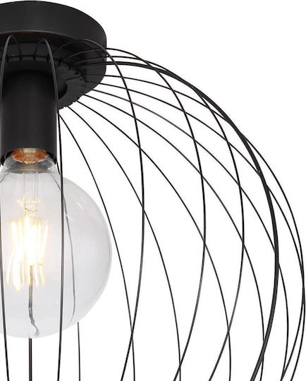Globo Lighting Roza Deckenleuchte 40cm Schwarz mit Fassung E27