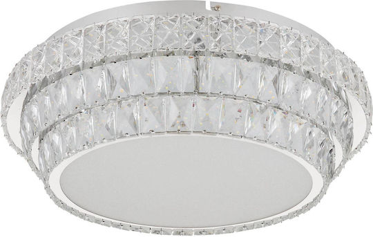 Globo Lighting Deckenleuchte Transparent mit Integrierter LED und Fernbedienung