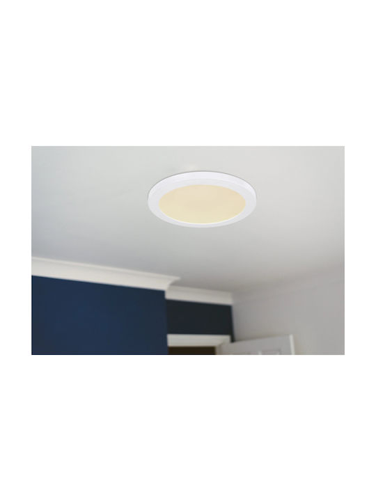 Globo Lighting Lasse Ceiling Mount Light 29.8cm White with Integrated LED