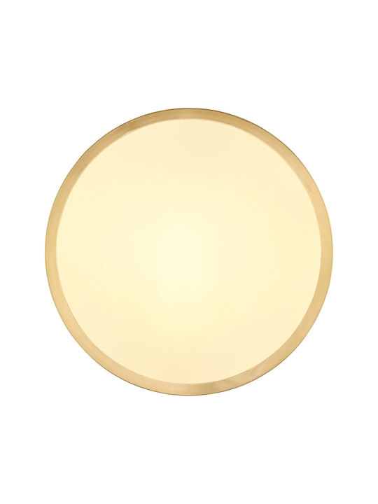 Globo Lighting Πλαφονιέρα Οροφής 25εκ. Μπρούτζινη με Ενσωματωμένο LED