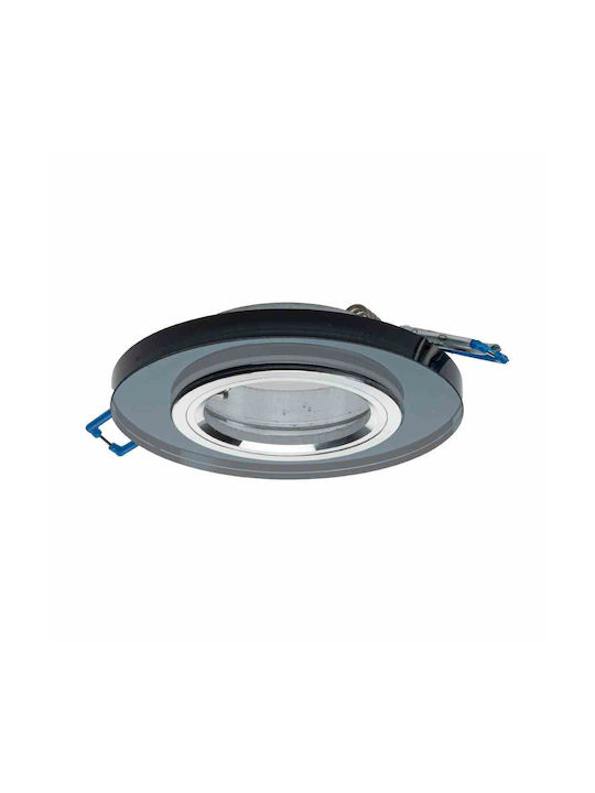 Eko Light Πλαφονιέρα Οροφής 35εκ. Μαύρη με Ντουί GU10