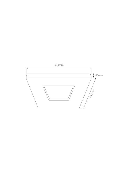 Eko Light Ceiling Mount Light White with Integrated LED and Remote Control