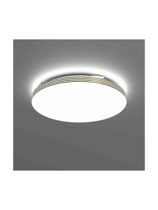 Eko Light Ceiling Mount Light Bathroom 33cm White with Integrated LED