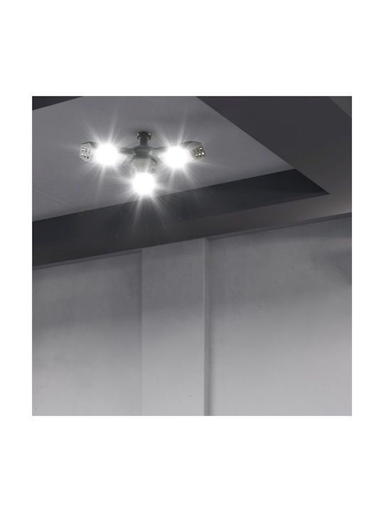 Eko Light Πλαφονιέρα Οροφής Μαύρη με Ντουί E27