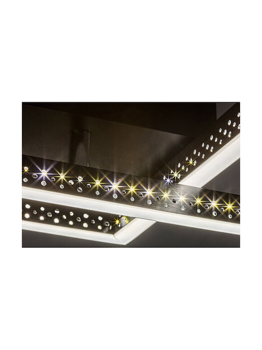 Rabalux Casimir Ceiling Mount Light 62.5cm Black with Integrated LED