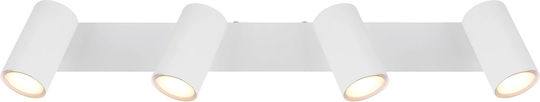Globo Lighting Robby Spot mit 4 Lichtern und mit Fassung GU10 in Weiß Farbe