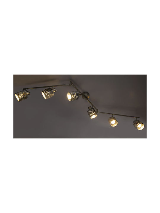 Globo Lighting Alys Spot with 6 Lights and with Socket E14 in Silver Color