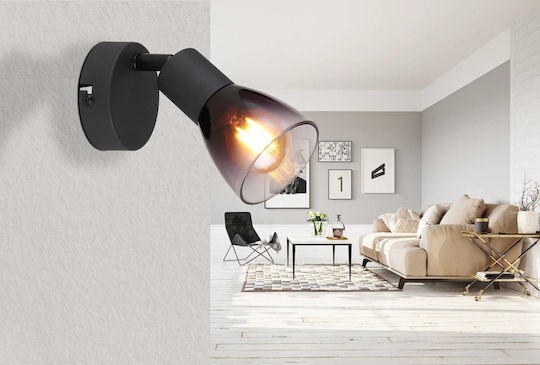 Globo Lighting Einzel Spot mit Fassung E14 in Schwarz Farbe