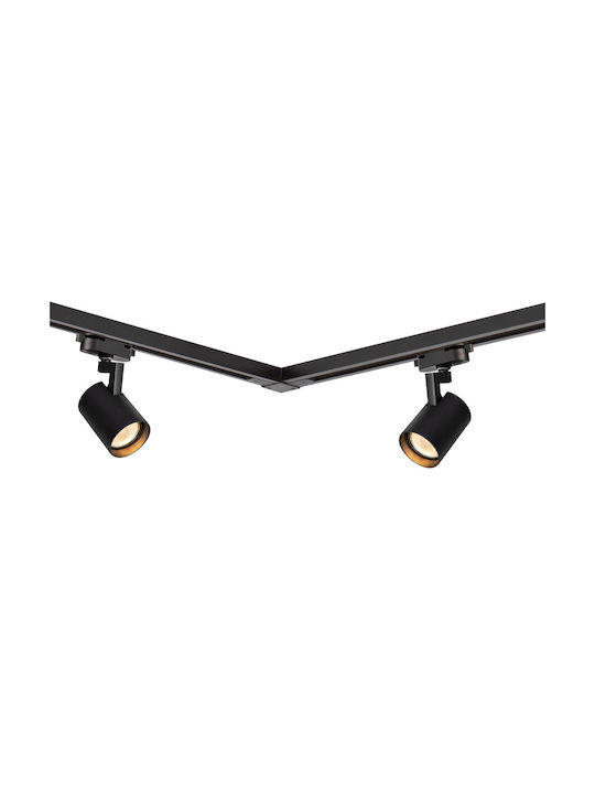Eko Light Spot cu 4 Lumini și cu Soclu GU10 în Culoare Negru