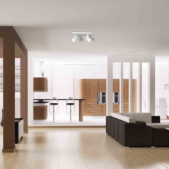Luminex Mark 2 Διπλό Σποτ με Ντουί GU10 σε Λευκό Χρώμα Luminex Mark 2 Διπλό Σποτ με Ντουί GU10 σε Λευκό Χρώμα