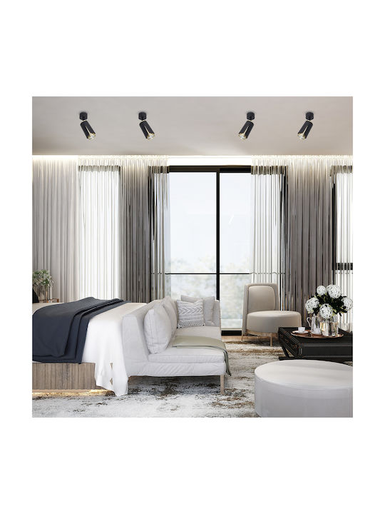 Eko Light Single Spot with Socket GU10 in Black Color