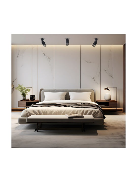 Eko Light Single Spot with Socket GU10 in Black Color
