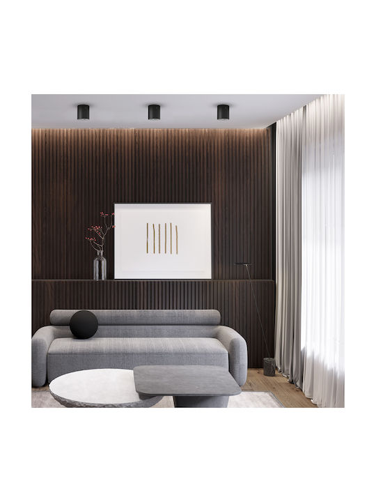 Eko Light Μονό Σποτ με Ντουί E27 σε Μαύρο Χρώμα