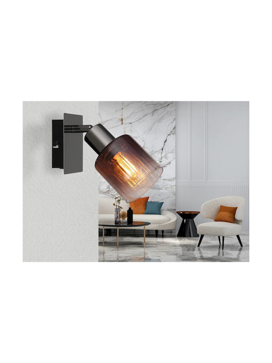 Globo Lighting Φωτιστικό Τοίχου με Ντουί E14 και Διακόπτη Χάλκινο 8x16εκ.