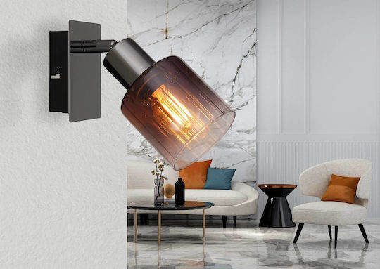 Globo Lighting Осветително тяло За стена с фасунга E14 и ключ Меден 8x16см.