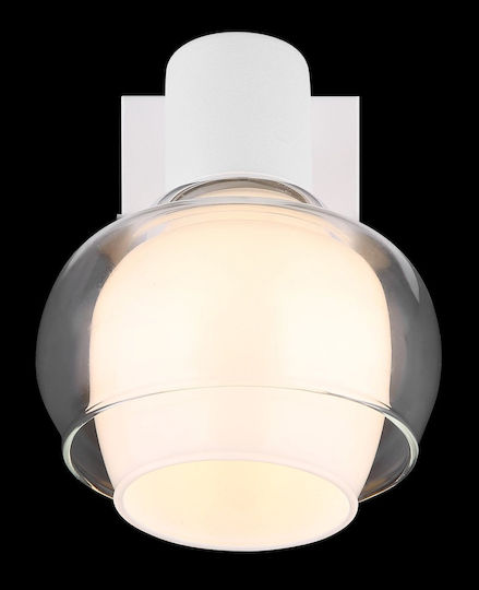 Globo Lighting Осветително тяло За стена с фасунга E14 и ключ Бял 10.5x12.5см.