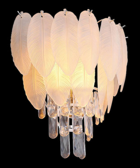 Globo Lighting Lamp Wall with Socket E14 Transparent 35.5x40cm