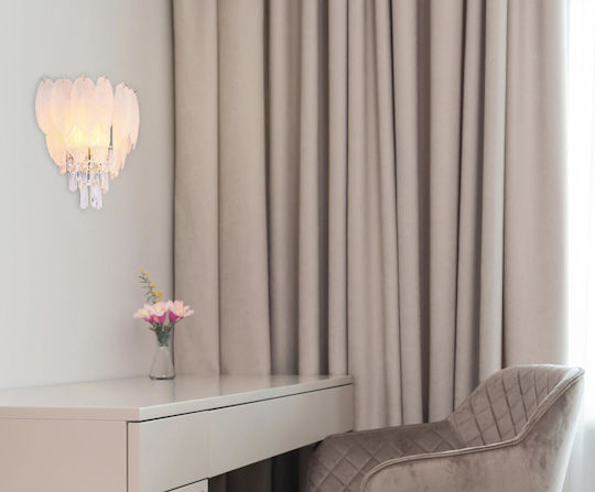 Globo Lighting Lamp Wall with Socket E14 Transparent 35.5x40cm