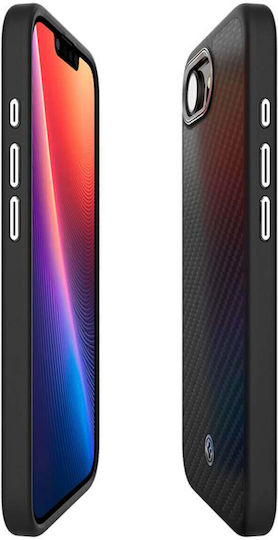 Spigen Enzo Aramid Umschlag Rückseite Aramidfaser Schwarz iPhone 17e / 16e