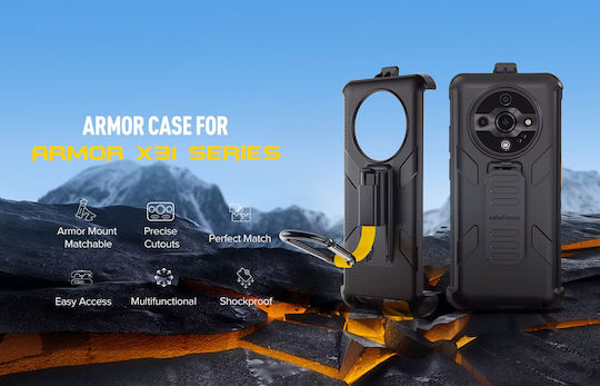Ulefone Back Cover Πλαστικό Μαύρο (ULEFONE Armor X31)