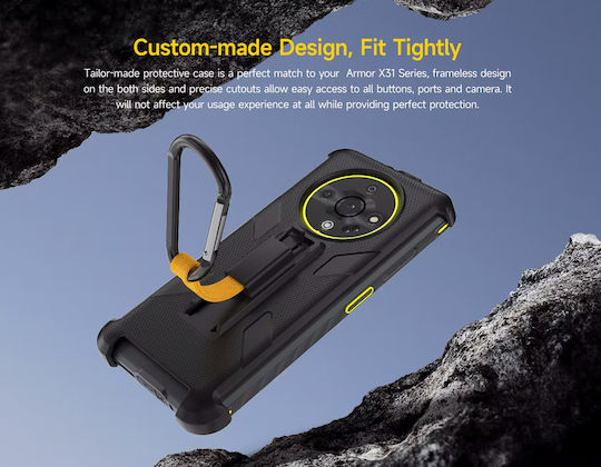 Ulefone Back Cover Πλαστικό Μαύρο (ULEFONE Armor X31)