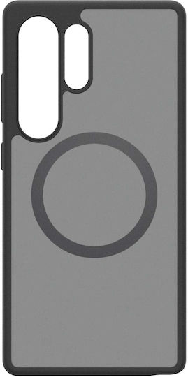 Samsung Clear Magnet Umschlag Rückseite Kunststoff Schwarz (Galaxy S25 Ultra,Samsung S25 Ultra)