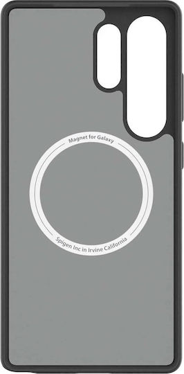 Samsung Clear Magnet Umschlag Rückseite Kunststoff Schwarz (Galaxy S25 Ultra,Samsung S25 Ultra)