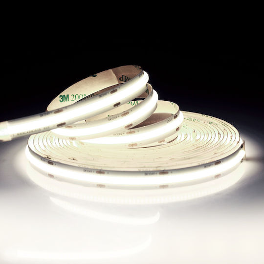 Eko Light Bandă LED 24V 5m Tip COB cu Sursă de alimentare