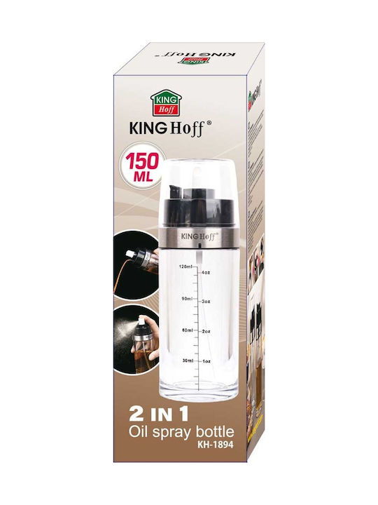 KING Hoff Δοχείο Λαδιού Σπρέι από Ανοξείδωτο Ατσάλι 150ml