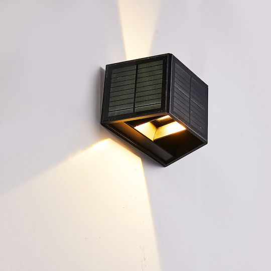 Eko Light Επιτοίχιο Ηλιακό Φωτιστικό 2W 50lm με Θερμό Λευκό Φως 3000K IP54