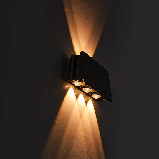 Eko Light Επιτοίχιο Ηλιακό Φωτιστικό 4W 50lm με Θερμό Λευκό Φως 3000K IP54