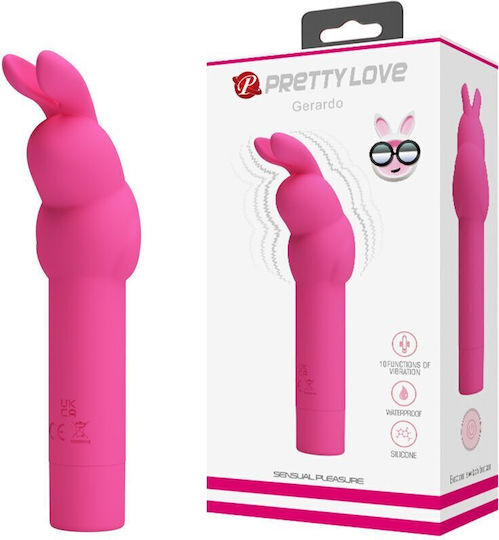 Pretty Love Silicone Вибратор Заек 10см Fuchsia