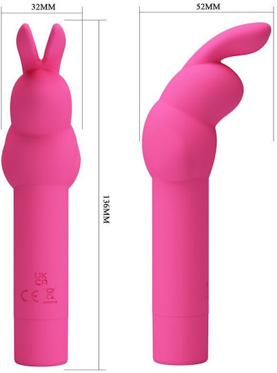 Pretty Love Silicone Вибратор Заек 10см Fuchsia