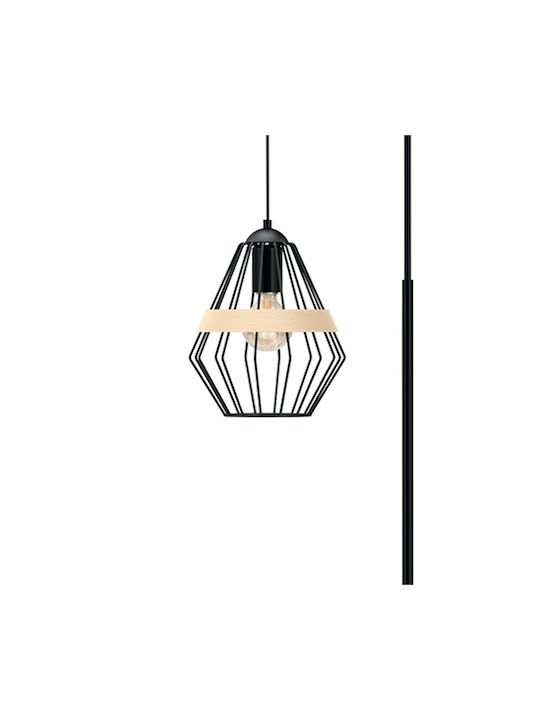 Eko Light Λάμπα Φωτιστικό Δαπέδου με Ντουί για Λαμπτήρα E27 Μπεζ