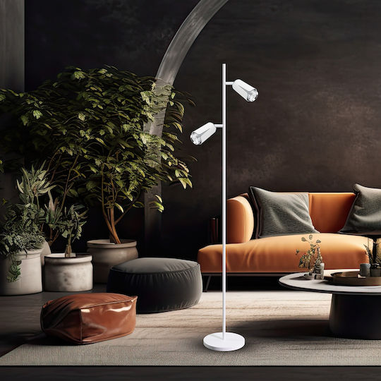 Eko Light Lampă Lampa de podea cu Soclu pentru Bec GU10 Alb