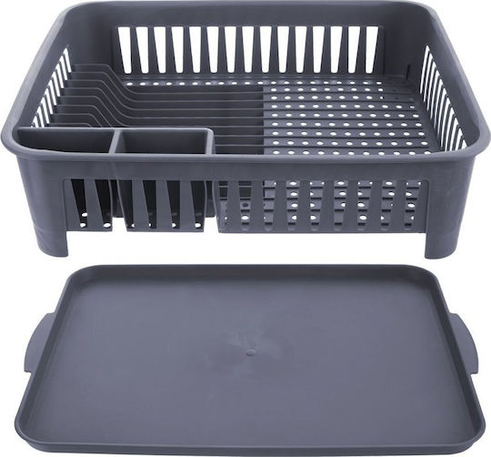 Orion Geschirrabtropfer Kunststoff Grau 43.5x32x12cm