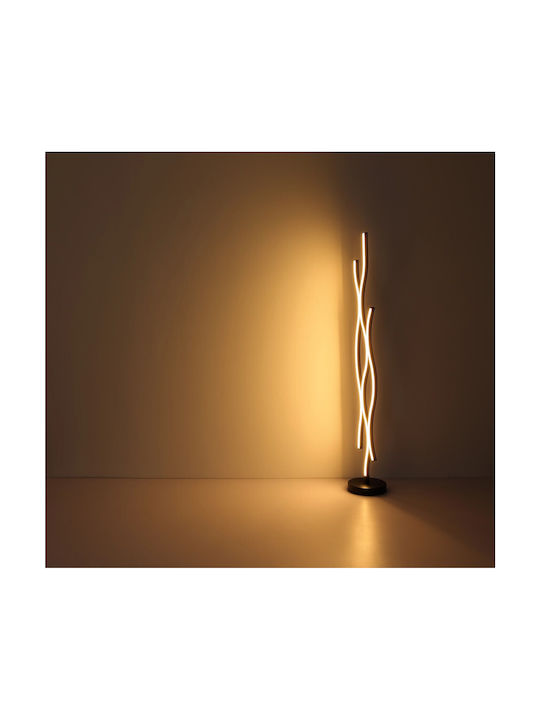 Globo Lighting LED Φωτιστικό Δαπέδου Υ135εκ. 1330lm Μαύρο
