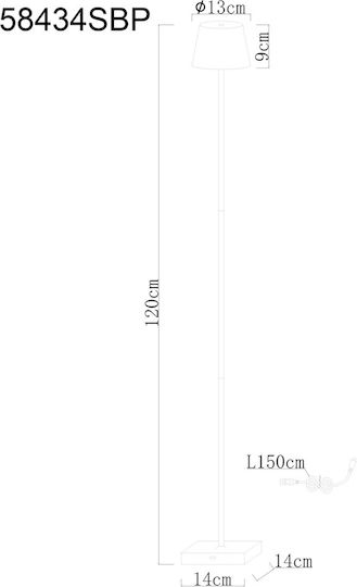 Globo Lighting LED Floor Lamp 155lm Green
